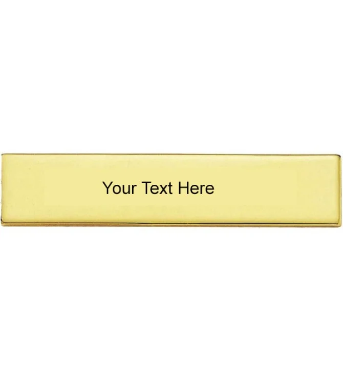 Professional Gold Finish Metal Identification Badge Professional Gold Finish Metal Identification Badge